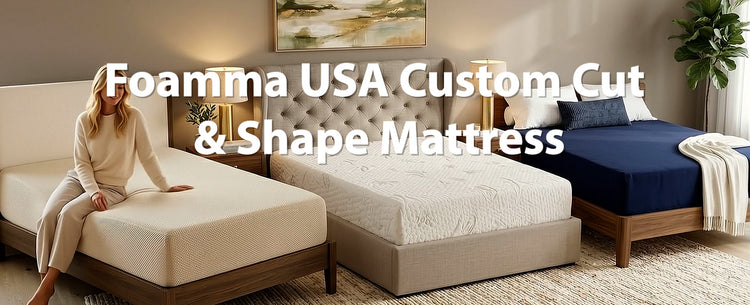 Custom Shape and SIze Mattresses with 3  Zipper Cover Options
