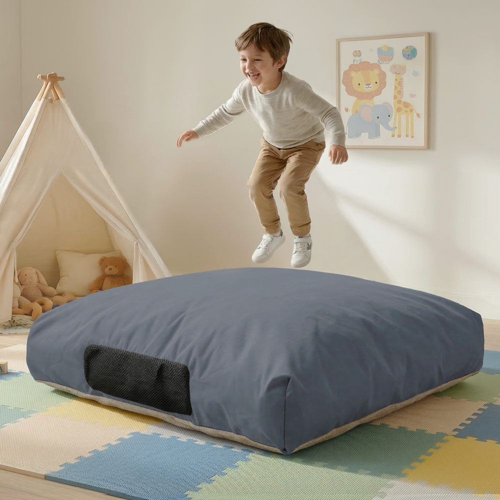 Waterproof Sensory Crash Pad  with Foam Blocks for Autistic Kids, Soft & Washable Cover – Ideal for Kids & Adults to Jump, Play, Relax
