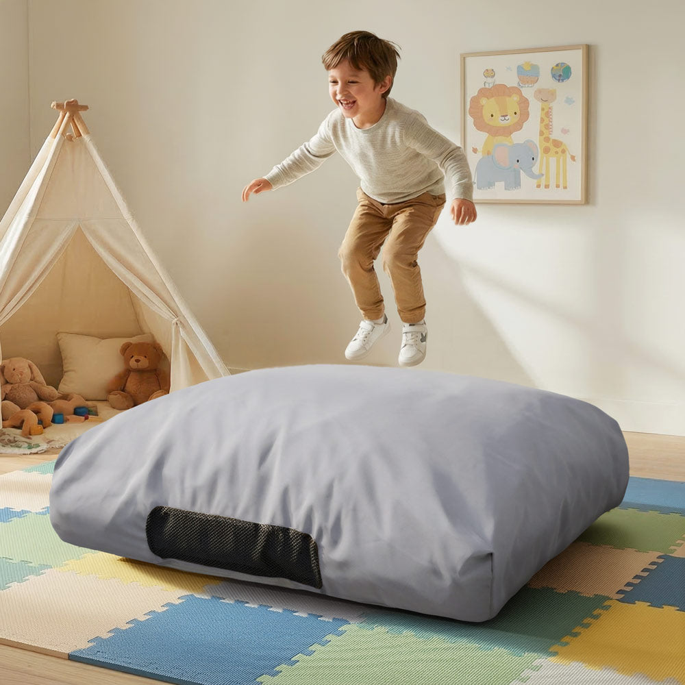 Waterproof Sensory Crash Pad  with Foam Blocks for Autistic Kids, Soft & Washable Cover – Ideal for Kids & Adults to Jump, Play, Relax