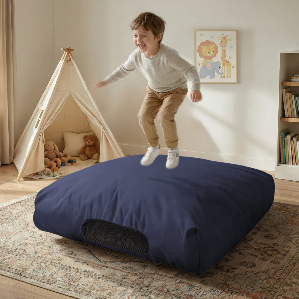 Waterproof Sensory Crash Pad  with Foam Blocks for Autistic Kids, Soft & Washable Cover – Ideal for Kids & Adults to Jump, Play, Relax