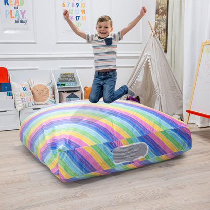 Sensory Crash Pad with Foam Blocks for Autistic Kids, Soft & Washable Cover – Ideal for Kids & Adults to Jump, Play, Relax