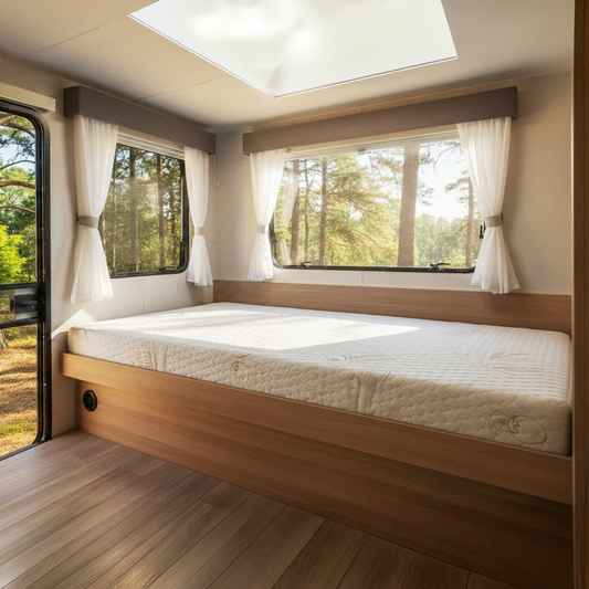 Our Signature Mattress: Custom Cut & Shape Organic Quilted Mattress with Easy-Care Zipper Cover & Non Slip Bottom - Starting at $119.90