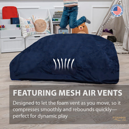 Sensory Crash Pad with Foam Blocks for Autistic Kids, Soft & Washable Cover – Ideal for Kids & Adults to Jump, Play, Relax