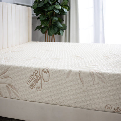 Custom Cut & Shape Quilted Mattress with Organic Blend Water Resistant Zipper Cover & Non Slip Bottom - Starting at $129.90