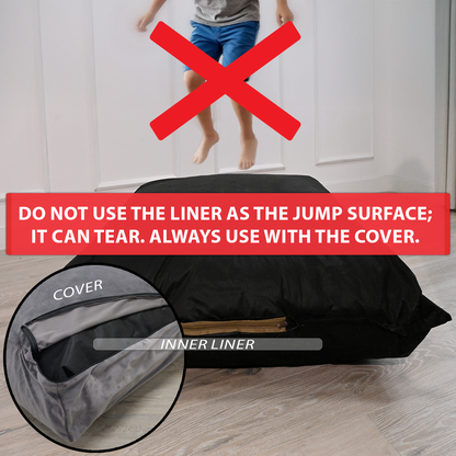 Sensory Crash Pad with Foam Blocks for Autistic Kids, Soft & Washable Cover – Ideal for Kids & Adults to Jump, Play, Relax