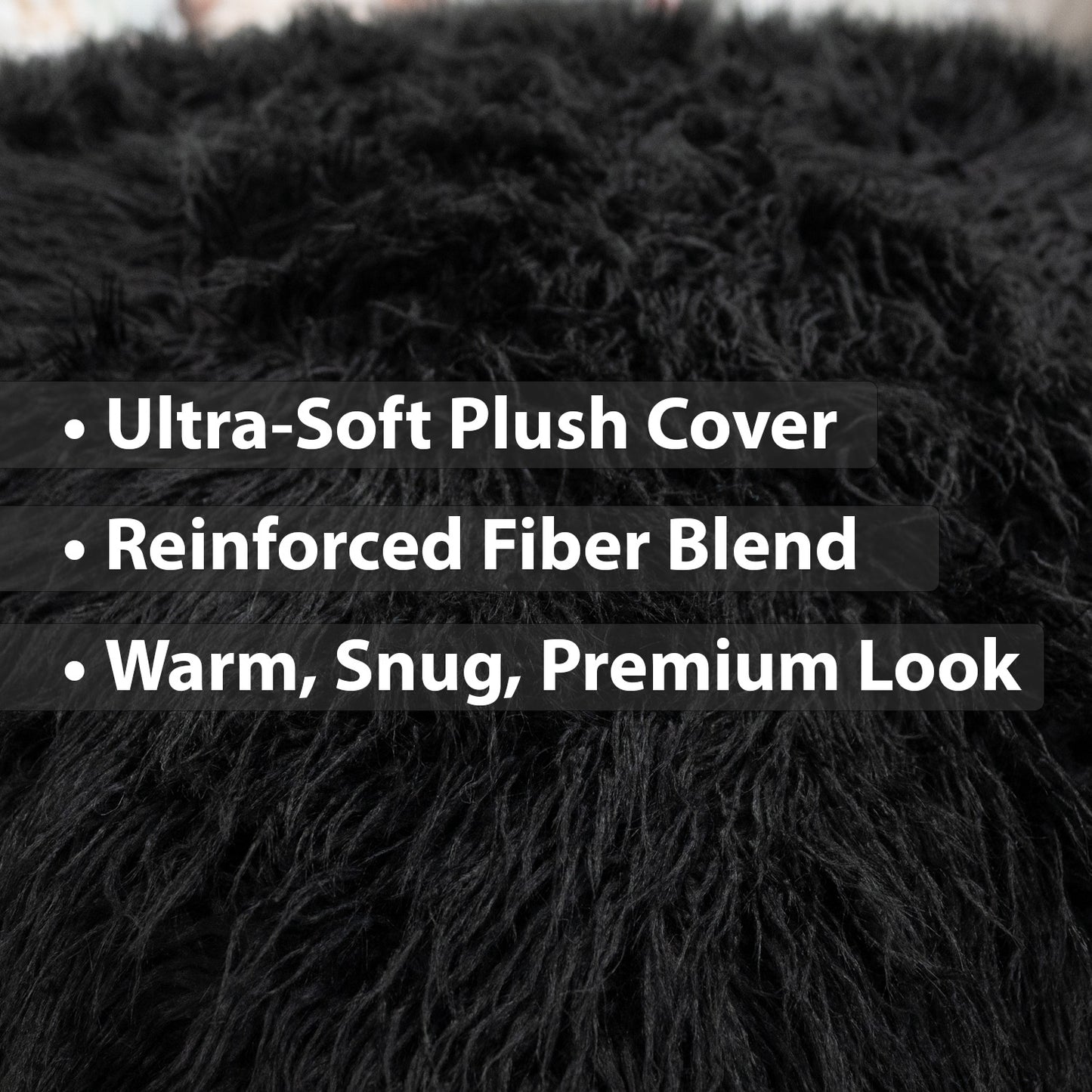 Sensory Crash Pad Long Pile Faux Fabric for Autistic Kids, Soft & Washable Cover – Ideal for Kids & Adults to Jump, Play, Relax