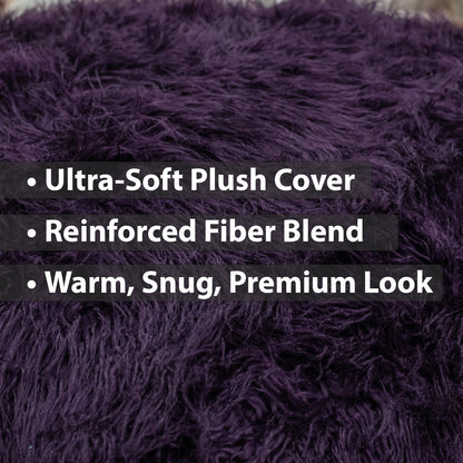 Sensory Crash Pad Long Pile Faux Fabric for Autistic Kids, Soft & Washable Cover – Ideal for Kids & Adults to Jump, Play, Relax
