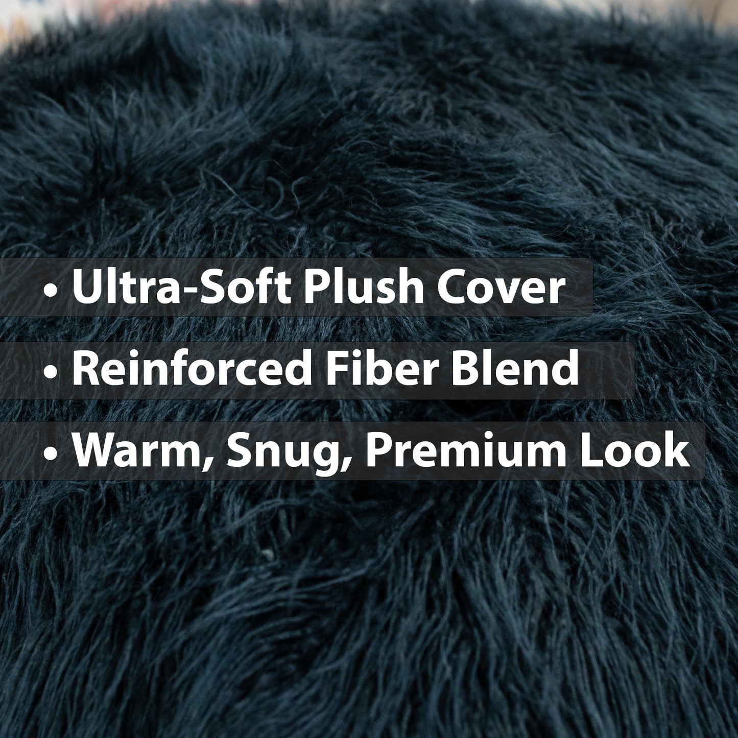 Sensory Crash Pad Long Pile Faux Fabric for Autistic Kids, Soft & Washable Cover – Ideal for Kids & Adults to Jump, Play, Relax