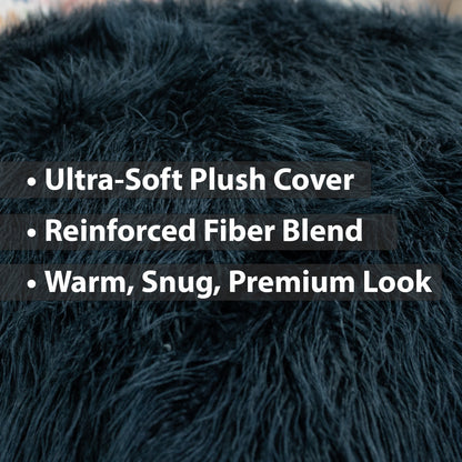 Sensory Crash Pad Long Pile Faux Fabric for Autistic Kids, Soft & Washable Cover – Ideal for Kids & Adults to Jump, Play, Relax