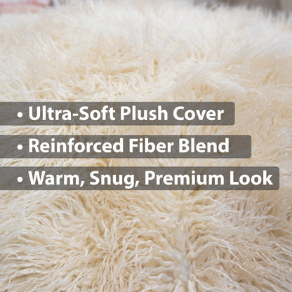 Sensory Crash Pad Long Pile Faux Fabric for Autistic Kids, Soft & Washable Cover – Ideal for Kids & Adults to Jump, Play, Relax