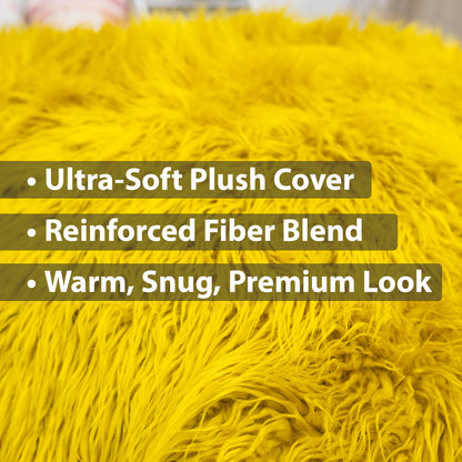 Sensory Crash Pad Long Pile Faux Fabric for Autistic Kids, Soft & Washable Cover – Ideal for Kids & Adults to Jump, Play, Relax