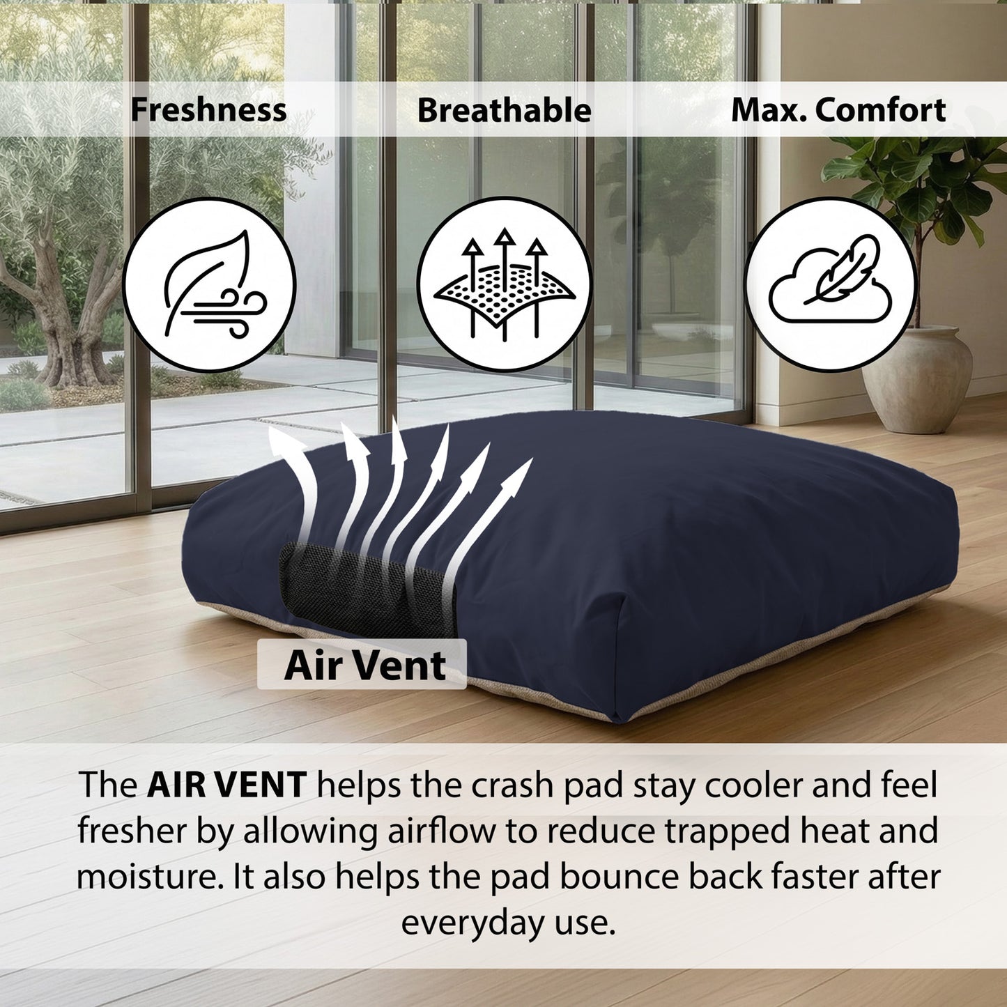 Waterproof Sensory Crash Pad  with Foam Blocks for Autistic Kids, Soft & Washable Cover – Ideal for Kids & Adults to Jump, Play, Relax