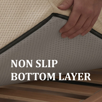 Custom Cut & Shape  100%Organic Mattress with Easy-Care Zipper Cover & Non Slip Bottom - Starting at $229.90