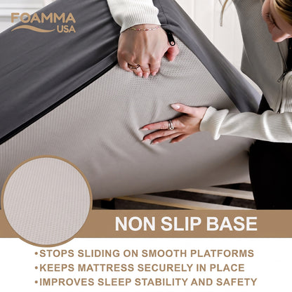 Custom Cut & Shape Grey RV Mattress with Water Resistant Zipper Cover w. optional foldable sections--Starting at $89.99