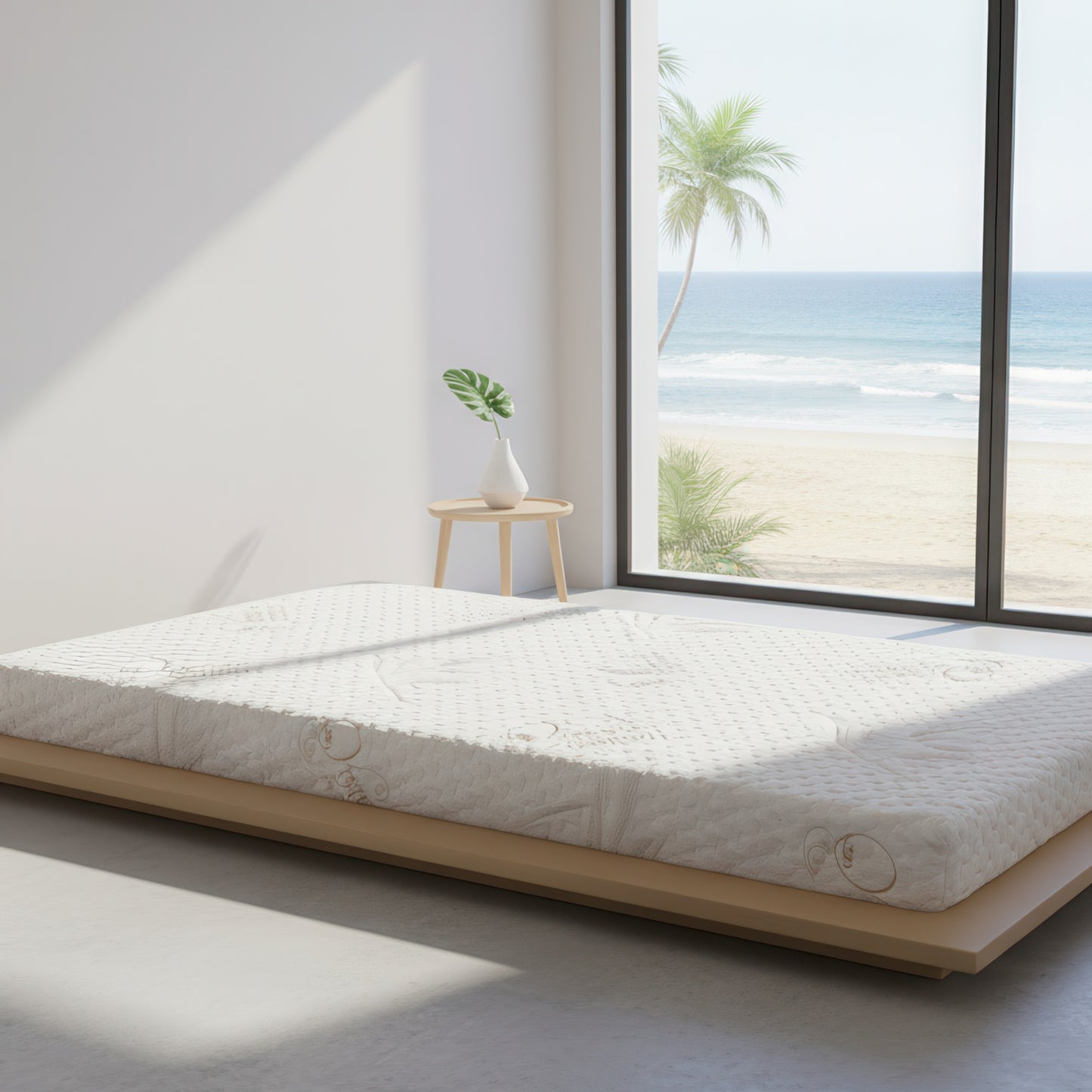Our Signature Mattress: Custom Cut & Shape Quilted Mattress with Organic Blend Water Resistant Cover with Easy-Care Zipper Cover & Non Slip Bottom - Starting at $129.90