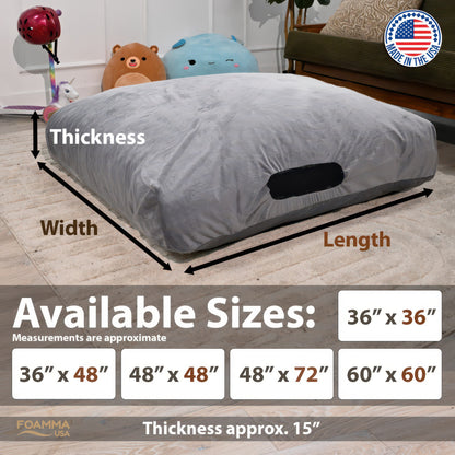 Sensory Crash Pad with Foam Blocks for Autistic Kids, Soft & Washable Cover – Ideal for Kids & Adults to Jump, Play, Relax