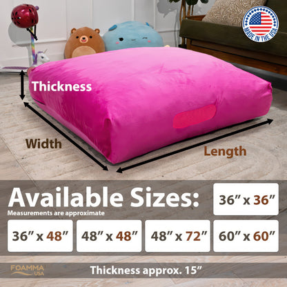 Sensory Crash Pad with Foam Blocks for Autistic Kids, Soft & Washable Cover – Ideal for Kids & Adults to Jump, Play, Relax