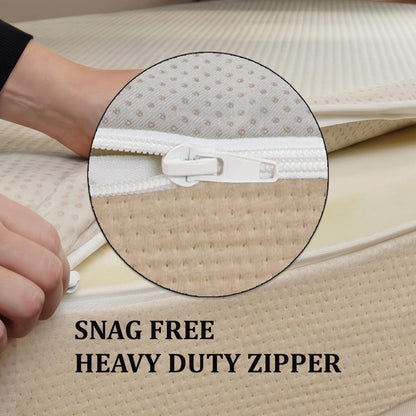 Custom Cut & Shape  100%Organic Mattress with Easy-Care Zipper Cover & Non Slip Bottom - Starting at $229.90